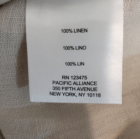 Ellen Tracy Linen Tunic - Picture 5 of 5